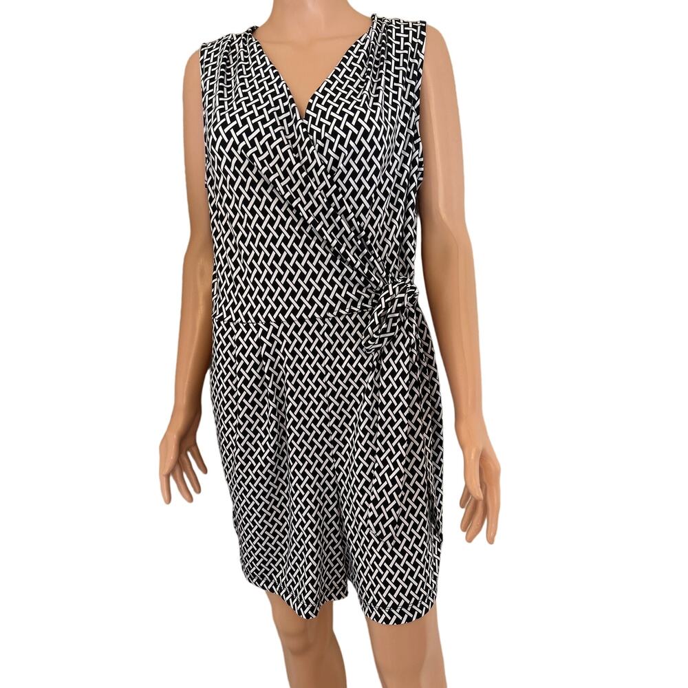 Emma & Michele Black and White Polka Dot Jumpsuit
